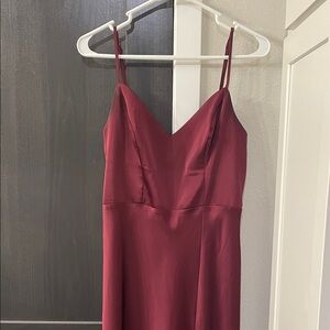 Birdy Grey Deep Red Wedding Dress